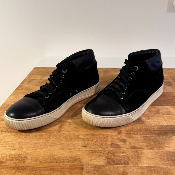 Lanvin Mid-top Toe Cap Sneakers - Picture 7 of 10